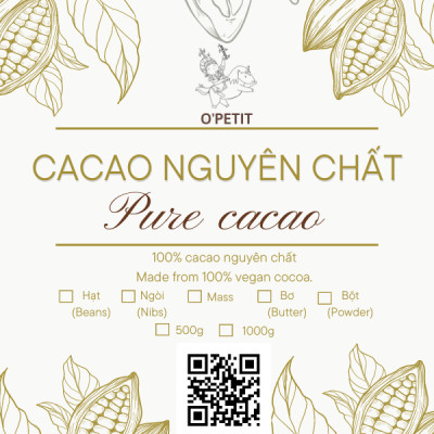 Bột cacao nguyên chất 500g O