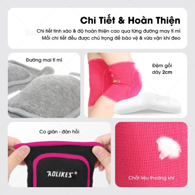 Đệm Gối Trẻ Em Aolikes A-0218 Phù Hợp Tập Nhảy - Bảo Vệ Gối Tránh Chấn Thương