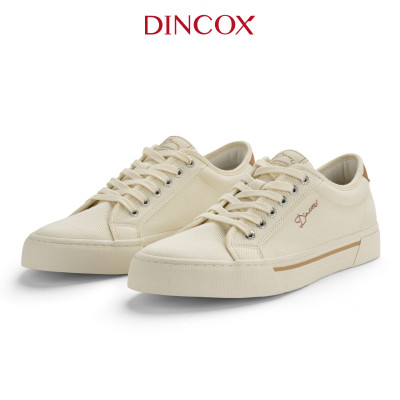 Giày Sneaker Vải Canvas Nam Nữ E12 Cream Thời Trang Dincox