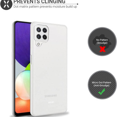 Ốp lưng silicon dẻo trong suốt mỏng 0.6mm cho Samsung Galaxy A22 4G / M22 / M32 hiệu Ultra Thin độ trong tuyệt đối chống trầy xước - Hàng nhập khẩu