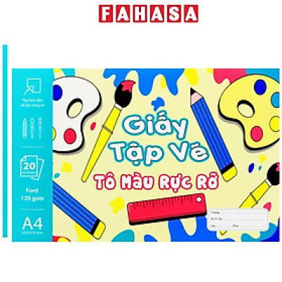 Tập Vẽ A4 - 40 Trang 120gsm - The Sun - Tô Màu Rực Rỡ