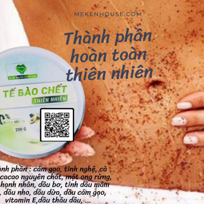 TẨY TẾ BÀO CHẾT THIÊN NHIÊN MẸ KEN  HỦ 200ML- Láng mịn body, tẩy sạch da chết cơ thể, TẨY TẾ BÀO CHẾT MẸ KEN