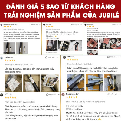 Vip Men by Jubilé - Tinh dầu nước hoa Pháp Nam Minisize Dạng lăn 3ml Thơm Lâu, Sang Trọng, Quyến Rũ