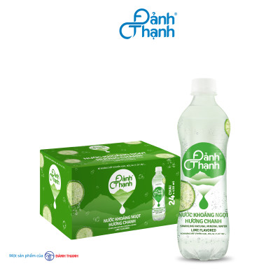 Lốc 6 chai Nước Khoáng Thiên Nhiên Có Ga Đảnh Thạnh Khoáng Chanh 430ml