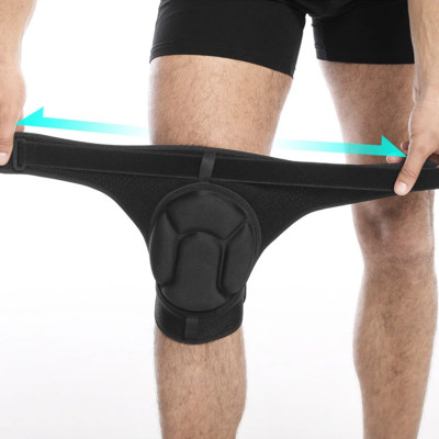 Đai miếng đệm bảo vệ đầu gối AOLIKES A-0212 đàn hồi Rubber cushion anti-collision knee pad