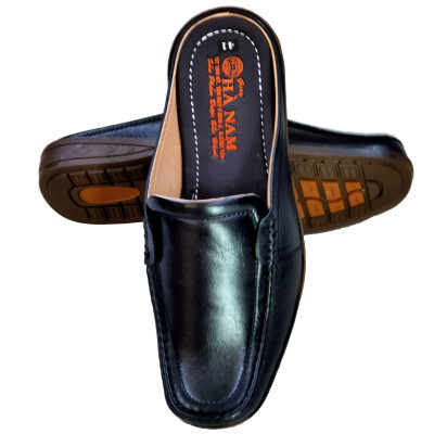 Dép bít mũi nam da bò thật HÀ NAM cao cấp  GSB2051