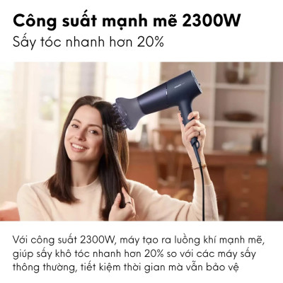 Máy sấy tóc salon Philips BHD510, công suất 2300W, ion bảo vệ tóc |Hàng Chính Hãng