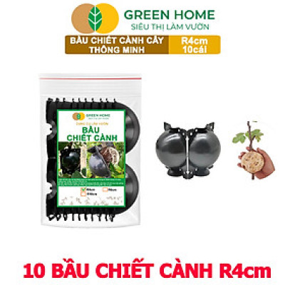 10 Bầu Chiết Cành GreenHome, Dụng Cụ Làm Vườn, Ra Rễ Cao , Chống Úng Cành Chiết, Độ Bền 2 Năm