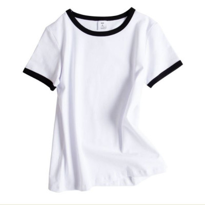 Áo Thun Nữ Basic Ôm Body Cổ Tròn Ngắn Tay Nhiều Màu Chất Liệu Cotton Co Giãn 