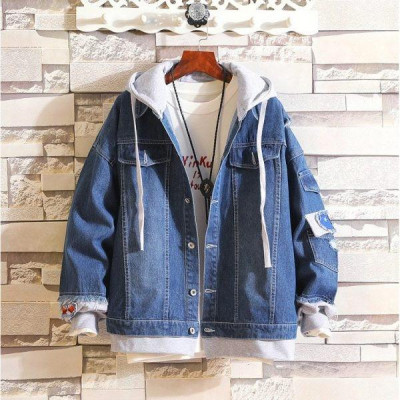 Áo khoát nữ jean mới có nón nỉ cao cấp kèm túi trong mẫu mới dễ thương-A3128
