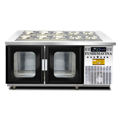 [CỬA HÀNG CHÍNH HÃNG] Bàn Salad 1m2 Cánh Kính