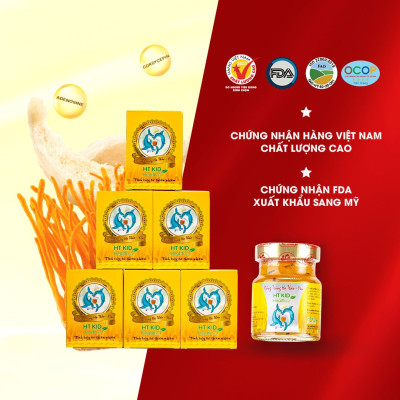 Đông Trùng Hạ Thảo Yến Kid Thiên Ân - Lốc 6 Hũ