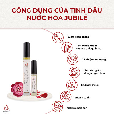 LE JUBILÉ - Tinh dầu nước hoa Pháp Nữ Minisize Dạng lăn 3ml Thơm Lâu, Sang Trọng, Quyến Rũ