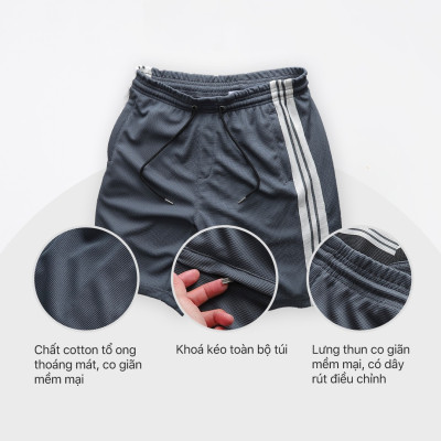 Quần short nam Pack MS, chất liệu cotton dệt cao cấp - FORMEN SHOP - FMPS242