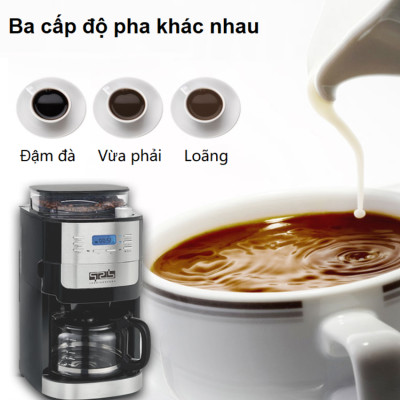 Máy pha cà phê bán tự động thương hiệu DSP KA3055 - Công suất 1000W - HÀNG NHẬP KHẨU 