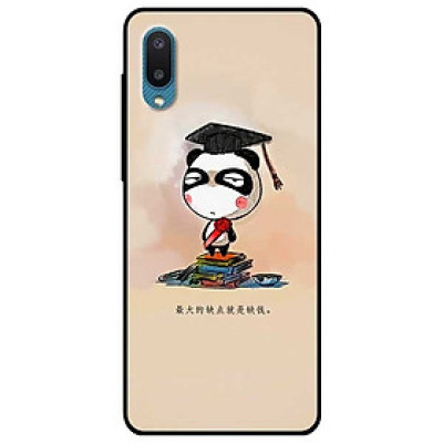 Ốp lưng dành cho Samsung Galaxy A02 mẫu Gấu Trúc Tốt Nghiệp