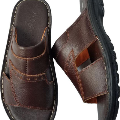 Dép Nam Da Bò May Đế BIGGBEN Cao Cấp DN257