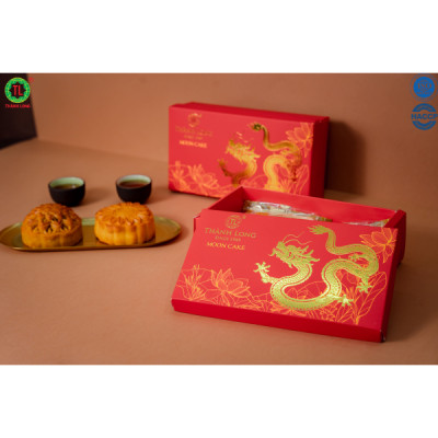 Hộp bánh trung thu 2 bánh 2 trứng 220g - Combo H - Thành Long (440g)