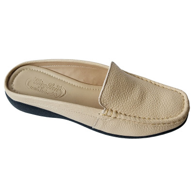 Dép Sục Nữ Da Bò Thật BIGGBEN Cao 3 phân SBN45