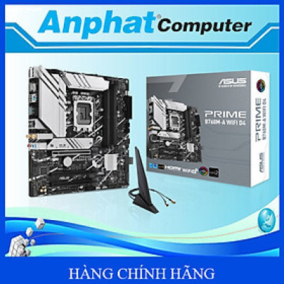 Bo mạch chủ Main ASUS PRIME B760M-A WIFI D4 Socket LGA 1700 - Hàng Chính Hãng