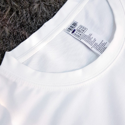 Áo thun nam nữ 80% Cotton White11