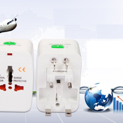 Bộ Chuyển Đổi 3 Chấu Thành 2 Chấu - Ổ cắm du lịch đa năng dùng được cho chuẩn cổng Mỹ, Nhật, Châu Âu, Úc - Hàng chính hãng