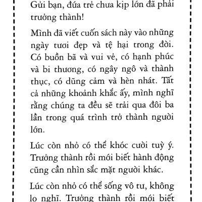 Chưa Kịp Lớn Đã Phải Trưởng Thành (Tái Bản 2023)