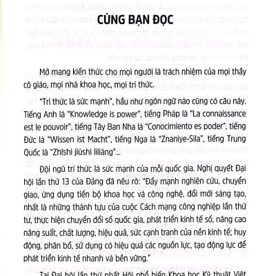 Tri Thức Là Sức Mạnh