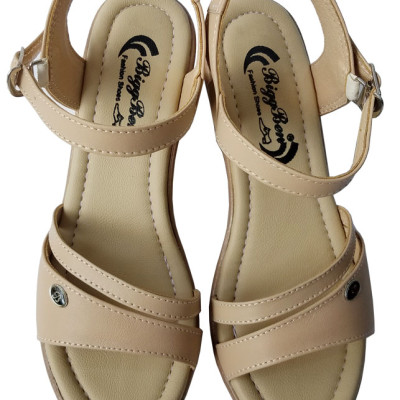 Giày Sandal Đế Xuồng Nữ Da Bò BIGGBEN Cao Cấp SDX29