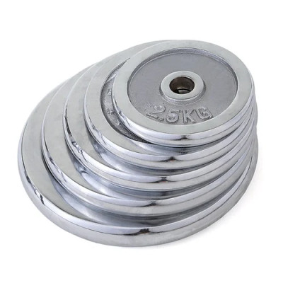 Tạ Đĩa Mạ Crom Cao Cấp Chrome Weight Plates, Đĩa Tạ Gắn Đòn Tập Tay - Phuy Tạ 27mm (1 Đĩa Tạ)