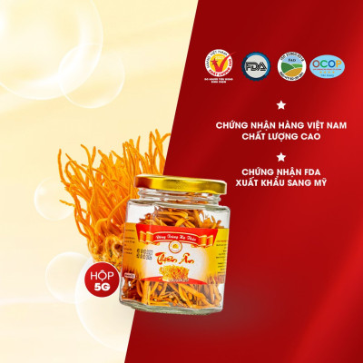 Đông Trùng Hạ Thảo Sấy Thăng Hoa Thiên Ân - Hũ 5g