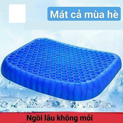 Đệm lót ghế ngồi văn phòng, ô tô xe hơi, xe máy dạng gel 3D silicon chống đau mỏi ê mông - Nệm ngồi mùa hè 2 mặt cực mát, thông thoáng chống nóng bí