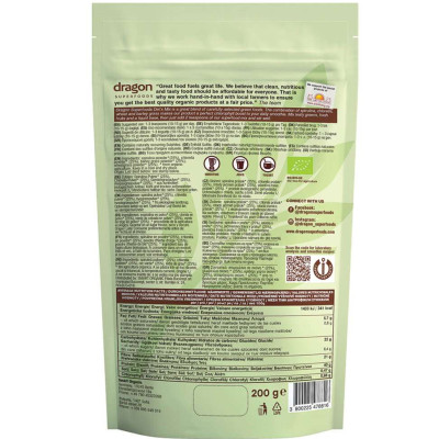 Bột green detox mix hữu cơ 200g - Dragon Superfoods