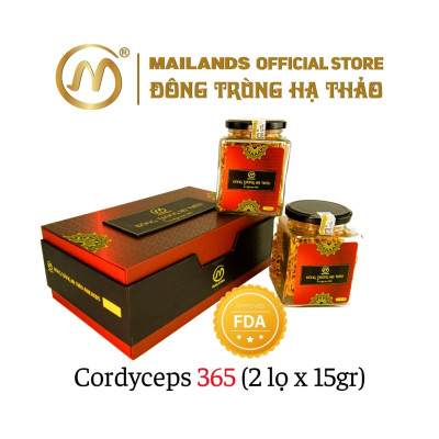 COMBO 4 hộp Đông Trùng Hạ Thảo MaiLands Cordyceps 365: 4 hộp x (2 hộp * 15gr)
