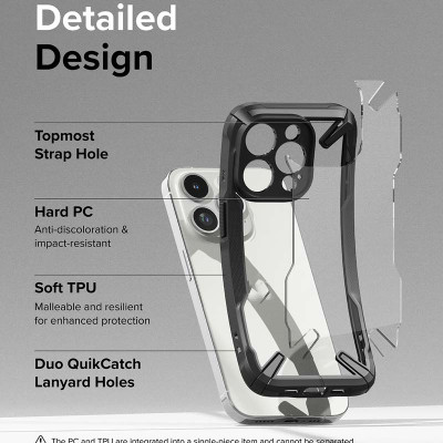 Ốp lưng dành cho iPhone 15 Pro Max/15 Pro/15 Plus/15 RINGKE Fusion X - Hàng Chính Hãng