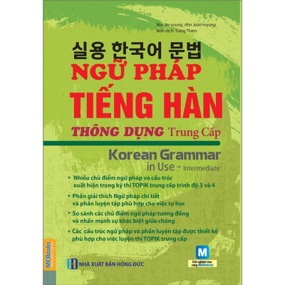 Sách - Ngữ Pháp Tiếng Hàn Thông Dụng - Trung Cấp - Korean Grammar In Use Intermediate - MCBooks