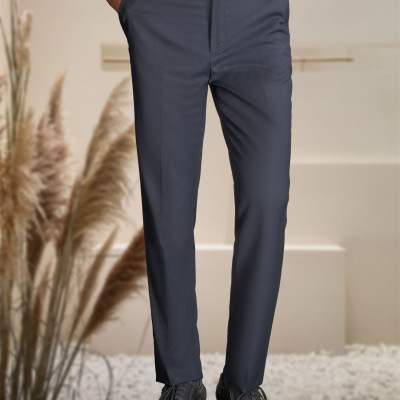 Quần âu nam ALIGRO màu xanh than form chuẩn slimfit, vải cotton cao cấp cực tôn dáng, lịch sự, ALGO1054