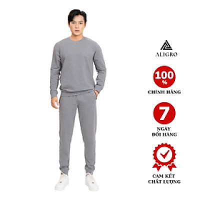 Bộ nỉ nam Aligro màu xám BN6