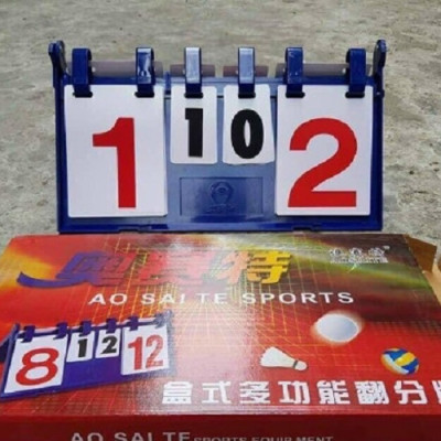 Bảng điểm lật tay Aosaite đánh số từ 01 đến 30 bằng nhựa dẻo, có thể gập gọn khi không sử dụng, bảng điểm để bàn cho các môn thể thao