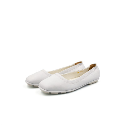 Giày Búp Bê Nữ Trắng Trơn Tomoyo TMW20407