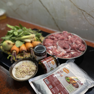 [VEGAN] XỐT BÒ KHO HiXOT hũ 220Gram, nấu bò kho, bò xốt vang, CHAY MẶN ĐỀU DÙNG ĐƯỢC