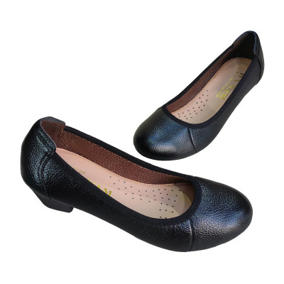 Giày Búp Bê Nữ Cao Gót HA NAM Da Bò Thật Thời Trang Cao Cấp 5cm GBBN2076