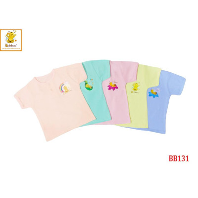 Áo sơ sinh màu ngắn cổ trụ BABIBOO BB131