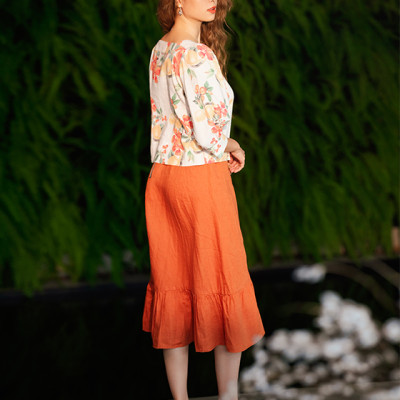 Váy Midi Linen Amsterdam SKI034 Thời trang thiết kế Hity