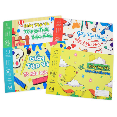 Tập Vẽ A4 - 40 Trang 120gsm - The Sun - Tô Màu Rực Rỡ