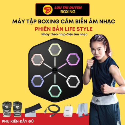 Máy đấm boxing theo nhạc Lừu Thị Duyên Boxing - Cảm biến âm nhạc - Phiên bản LIFE STYLE