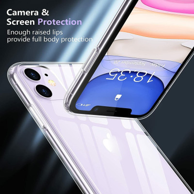 Ốp lưng chống sốc trong suốt cho iPhone 11 Pro Max (6.7 inch) hiệu Memumi Glitter siêu mỏng 1.5mm độ trong tuyệt đối, chống trầy xước, chống ố vàng, tản nhiệt tốt - hàng nhập khẩu