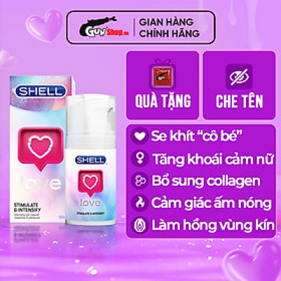 Gel bôi trơn tăng khoái cảm nữ Shell Love - Chai 50ml