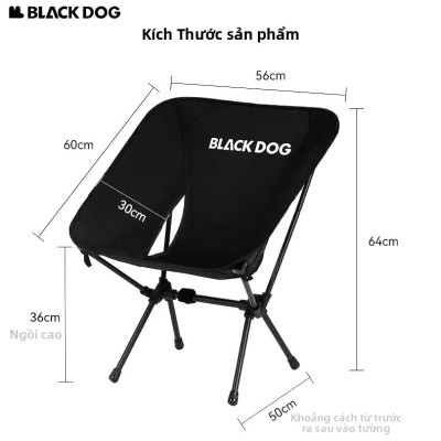 Ghế Xếp Camping Chuyên Dùng BlackDog CBD2550 Oxford 600D KT 64x60x56cm Khung Thép Cacbon Siêu Chắc Siêu Nhẹ Chịu Tải 120KG - Dành Cho Cắm Trại Câu Cá Nghỉ Trưa Ngoài Trời Ghế Bãi Biển