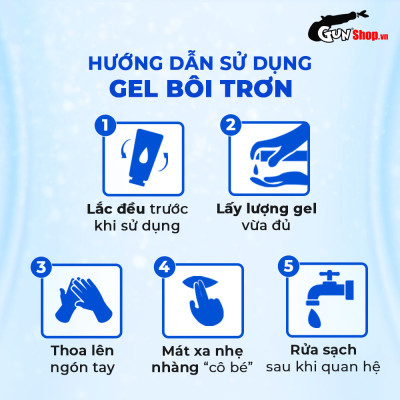 Gel bôi trơn tăng khoái cảm nữ Shell Love Blue - Chai 50ml